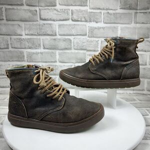 Satorisan Hida Spitfire Men's Size 41 - 8 US Brown Leather  Ankle Side Zip Shoes